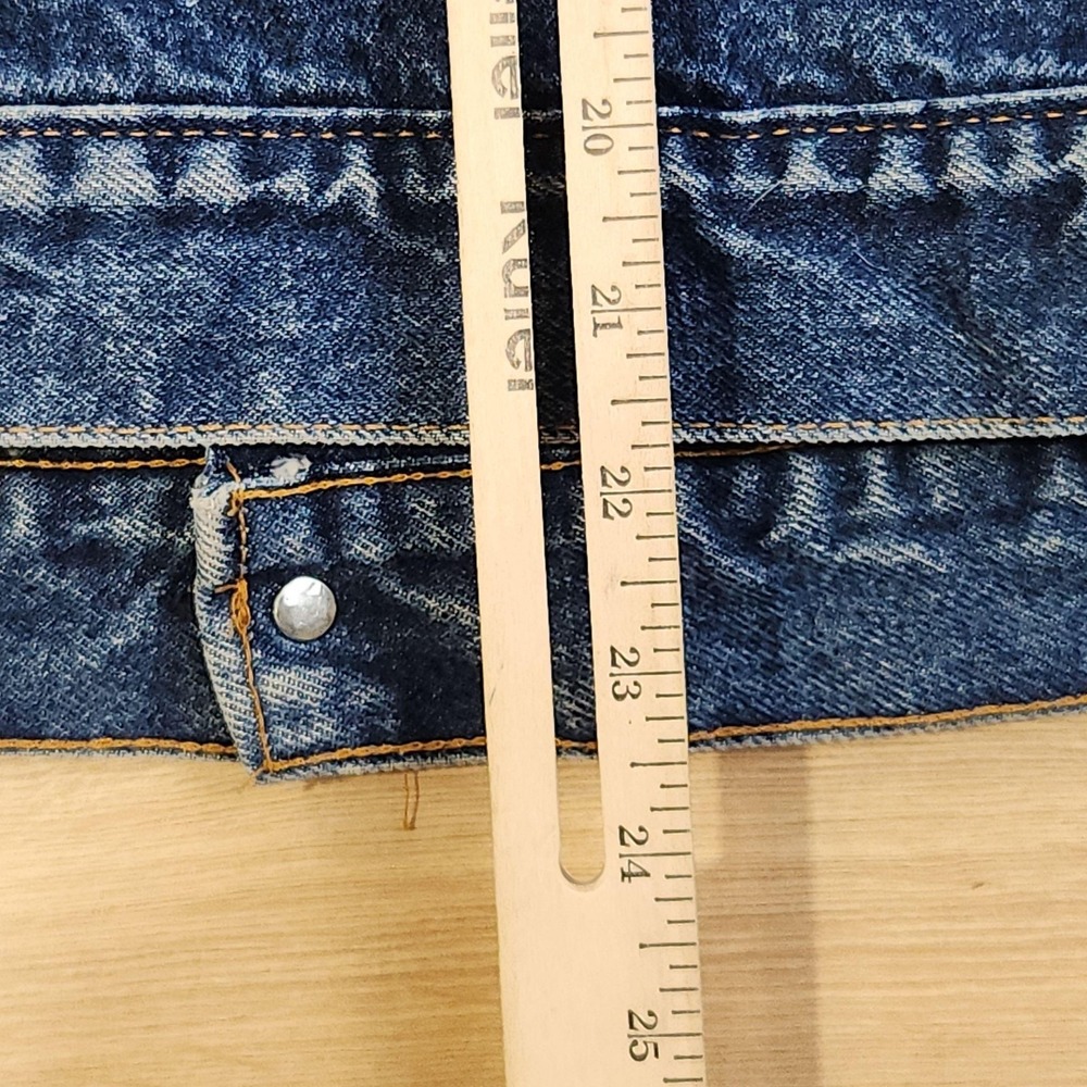 Vintage Levis Jacket Mens 40 Blue Denim Blanket Lined Made USA 70506 0316 USA - Picture 6 of 8